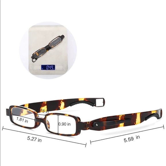 BRUWEN compact folding reading glasses 1.5 power - Picture 5 of 6